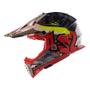 Imagem de Capacete LS2 Fast MX437 Crusher - Preto/Vermelho