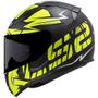 Imagem de Capacete Ls2 Ff353 Cromo Fosco Preto E Amarelo 62/Xl