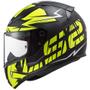 Imagem de Capacete Ls2 Ff353 Cromo Fosco Preto E Amarelo 62/Xl