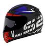 Imagem de Capacete Ls2 Ff353 Rapid Cromo Matte Vermelho/ul - 60 (G)