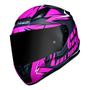 Imagem de Capacete LS2 FF353 Rapid Cromo Preto e Rosa Fosco Mais Viseira Camaleão