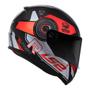 Imagem de Capacete Ls2 Ff353 Rapid Stratus Preto/Vermelho/Prata 56 (P)