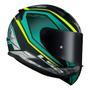 Imagem de Capacete LS2 FF353 Rapid Ufo Verde e Amarelo Mais Viseira Camaleão