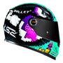 Imagem de Capacete Ls2 Ff358 Bullet Preto Azul Pixels Mario