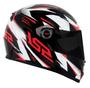 Imagem de Capacete Ls2 Ff358 Draze Moto Fechado Branco/Verm/Pto Tam 60