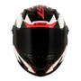 Imagem de Capacete ls2 ff358 draze preto branco vermelho