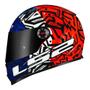 Imagem de Capacete Ls2 FF358 Memphis Orange Blue