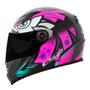 Imagem de Capacete LS2 FF358 Tribal Rosa Fucsia Brilhante Masculino e Feminino Fechado