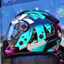 Imagem de Capacete Ls2 FF358 Tribal Verde Feminino Masculino