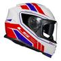 Imagem de Capacete LS2 FF800 Storm Fist Branco e Vermelho Mais Viseira Fumê