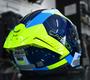 Imagem de Capacete Ls2 Ff805 Thunder Carbon Racing 1 Azul Amarelo