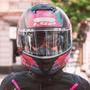 Imagem de Capacete LS2 FF808 Stream II Jungle Matte Black Pink Blue