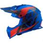 Imagem de Capacete LS2 MX 437 Fast Evo Alpha - Cor Azul/Vermelho