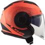 Imagem de Capacete Ls2 Of570 Verso Spin Fosco Laranja Fluor E Preto 56