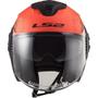 Imagem de Capacete Ls2 Of570 Verso Spin Fosco Laranja Fluor E Preto 56