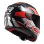 Imagem de Capacete LS2 Rapid FF353 Stratus Preto/Vermelho/Cinza