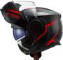 Imagem de Capacete Ls2 Scope Ff902 Skid Vermelho Robocop Articulado