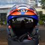 Imagem de Capacete Masculino Aberto KYT D-City Lucent Azul Moto Brilho