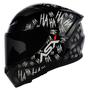 Imagem de Capacete Masculino Asx City Fun Preto Esportivo Fechado Moto