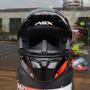 Imagem de Capacete Masculino Asx City Start Cinza Esportivo + Viseira