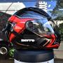 Imagem de Capacete Masculino Bieffe B-Fast Strak Vermelho Esportivo