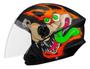 Imagem de Capacete Masculino Feminino Aberto De Moto Urbano Motoboy New Liberty 3 Coyote Preto Fosco Pro Tork