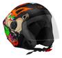 Imagem de Capacete Masculino Feminino Aberto De Moto Urbano Motoboy New Liberty 3 Coyote Preto Fosco Pro Tork