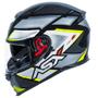 Imagem de Capacete Masculino Feminino Asx Eagle Sv Fast Amarelo Oculos