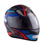 Imagem de Capacete Masculino Feminino Ebf Spark Spider Preto Azul Mais Viseira Fumê E Camaleão