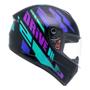 Imagem de Capacete Masculino Fly Drive 2 Hg Atitude Roxo Fechado