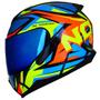 Imagem de Capacete Masculino Norisk Razor Sharp Moto Viseira Azul