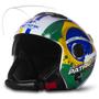 Imagem de Capacete Moto Aberto New Atomic Patriota Bandeira Do Brasil