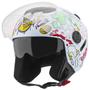 Imagem de Capacete Moto Aberto New Atomic Universe Brilhante Pro Tork Masculino Feminino Segurança Conforto