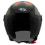 Imagem de Capacete Moto Aberto New Liberty 3 Bomb Brilhante Pro Tork Preto Tamanhos 56, 58 e 60 Viseira Fumê