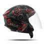 Imagem de Capacete Moto Aberto New Liberty 3 Three Flowers Pro Tork Brilhante Feminino Masculino