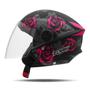 Imagem de Capacete Moto Aberto Pro Tork New Liberty 3 Three Flowers Fosco Feminino Masculino