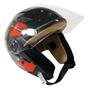 Imagem de Capacete Moto Aberto Xopen Caveira Skull Fw3 Fosco Tam 56