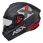 Imagem de Capacete moto Asx Draken Concept Fosco Cinza Prata Vermelho