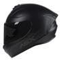 Imagem de Capacete Moto ASX Draken Preto Fosco Solid + Viseira Fumê