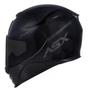 Imagem de capacete Moto Asx Eagle monocolor Solid Preto brilho