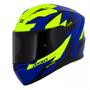 Imagem de Capacete Moto Axxis Segment Apolo Now C27 Azul Amarelo