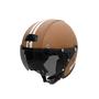 Imagem de Capacete Moto Br 101 3/4 Revestido Creme Fume 58 Custom