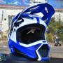 Imagem de Capacete Moto Cross Trilha Off Road Fox Mx V1 Leed Azul