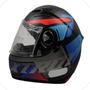 Imagem de Capacete Moto Ebf Xtroy Com Óculos Interno Fumê + Narigueira