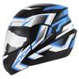 Imagem de Capacete Moto Escamoteavel Pro Tork Attack Evo Brilhante Robocop Articulado Masculino Feminino