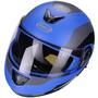 Imagem de Capacete Moto Escamoteável Robocop Peels Urban Sync 2 Azul Fosco