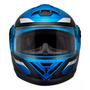 Imagem de Capacete Moto Fechado Azul com Laranja G8 EVO Viseira Cristal Inmetro Tamanho 56 58 60 62 - Pro Tork