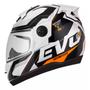 Imagem de Capacete Moto Fechado Branco G8 EVO Viseira Cristal Inmetro Tamanho 56 CAP-717BC - Pro Tork