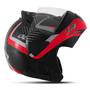 Imagem de Capacete Moto Fechado Escamoteável Robocop Articulado Pro Tork V - Pro Jet 2 Carbon Fundo Preto Masculino Feminino