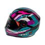 Imagem de Capacete Moto Fechado GTN Fox Azul Tiffany Viseira Cristal Inmetro Tamanhos 56 58 60 - FW3